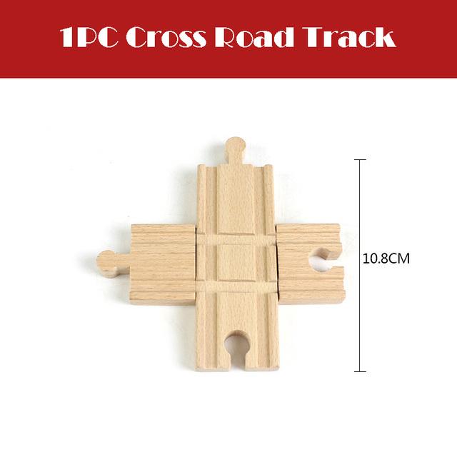 New Wooden Railway Track All Kinds Fork Rail Bifurcation Beech Wood Track Accessories Fit for Thomos Wooden Tracks Toy Kids Gift