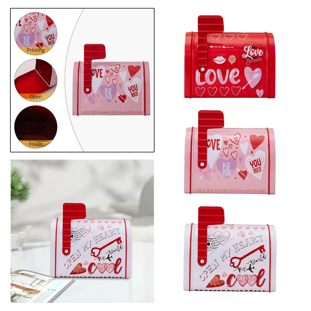 Mailbox Toy Valentine's Day Gift DIY Projects Mini Storage Container for Pastry Snack Greeting Cards Valentine Exchange Gifts