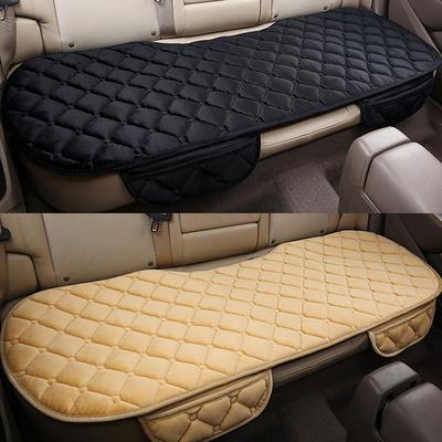 Car Seat Coves Protector Mat Auto Rear Seat Cushion Fit Most Vehicles Non-slip Keep Warm Winter Plush Velvet Back Seat