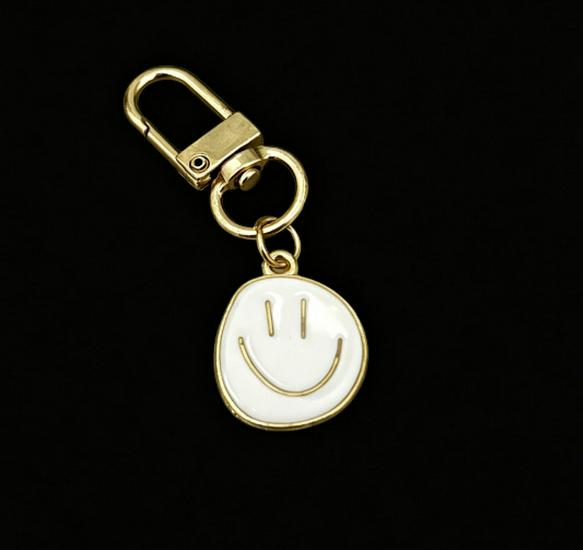 Creative Rainbow Smiley Face Keychain Pendant for Back-to-School