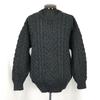 80s-90s Vintage / Ireland Made / Gaeltarra / Cable Knit Wool Sweater [Men's L Equivalent / Dark Gray] Tops(USED)