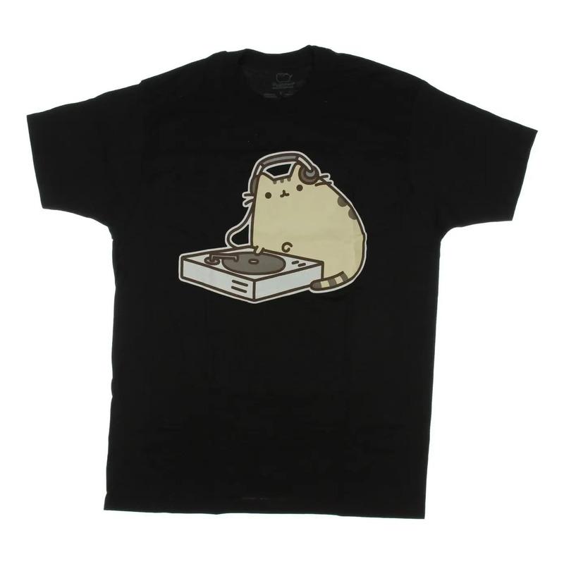Camiseta De Dj Pusheen Para Hombre S