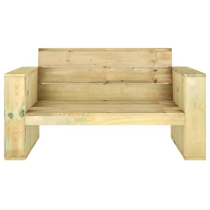 VidaXL Banc de jardin 139 cm Bois de pin imprégné
