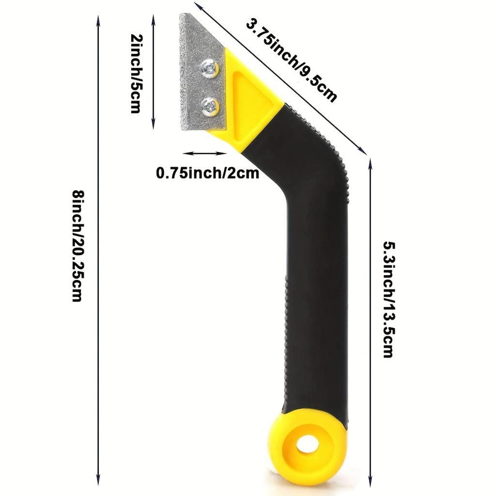 Tile Grout Saw Grout Removal Tool, Angled-Design Grout Hand Saw with 10 Diamond Surface Blades for Tile Cleaning, Removing Paint