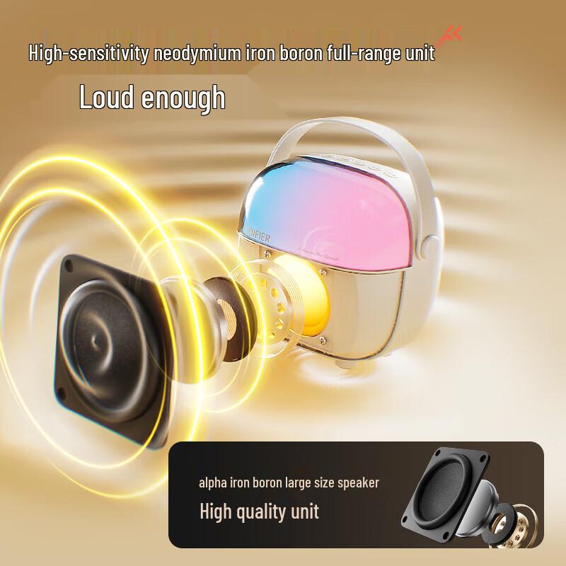 Edifier Q3 Portable Karaoke Speaker Set (Dual Mic) CN Plug (adapter Included)