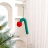 Knitted Hanging Candy Cane Ornaments Cartoon Christmas Walking Stick Candy  Holiday Festival Decor