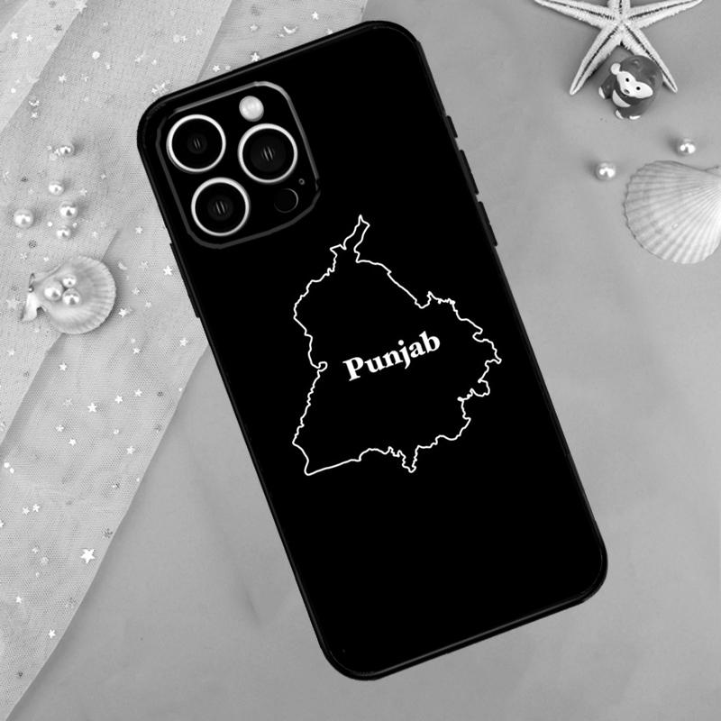 Punjab Map Outline Case For iPhone 17 Pro Max 16 15 13 12 11 14 Pro Max Plus 12 13 Mini 16e 17 Air Back Cover