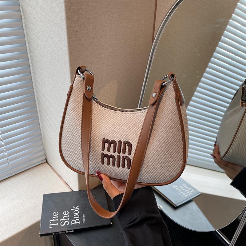 High-end niche bag women's autumn and winter new retro shoulder messenger bag dumpling bag