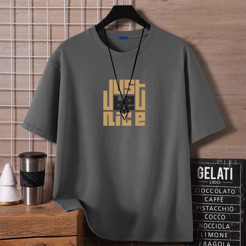 

летние мужские футболки хлопковые футболки с коротким рукавом удобная ткань спортивная одежда 3XL