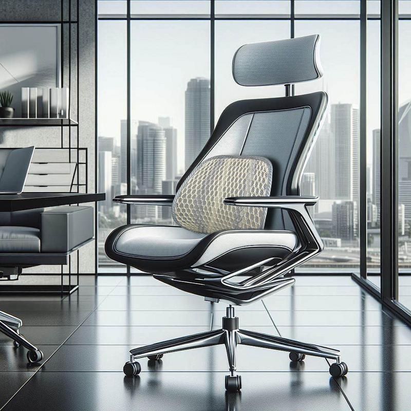 Mesh Lumbar Support Ice Silk Ergonomic Breathable Car Seat Support Sturdy Back Support Seat Cushion Soft Car Lumbar Support For