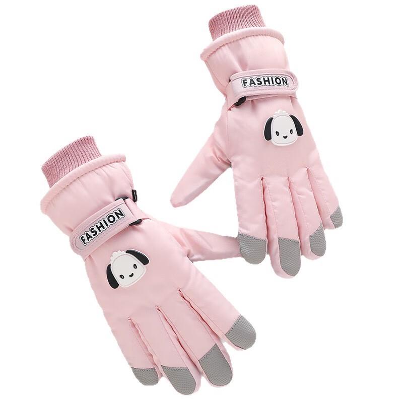 Lishi Cartoon Plush-lined Waterproof Cycling Gloves