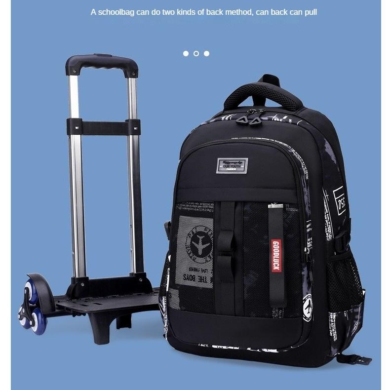 Mochila Escolar con Ruedas para Estudiantes de Primaria Mochila Escolar con Ruedas para el Campus Mochila Escolar Desmontable