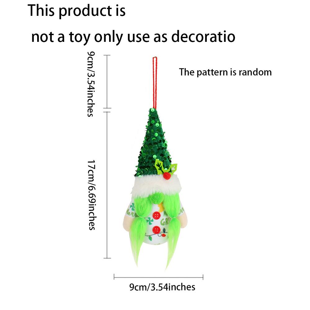 

Christmas Tree Ornaments with Lights, 1pcs Glowing Plush Gnomes Santa Elf Xmas Hanging Decorations Christmas Hanging Pendant