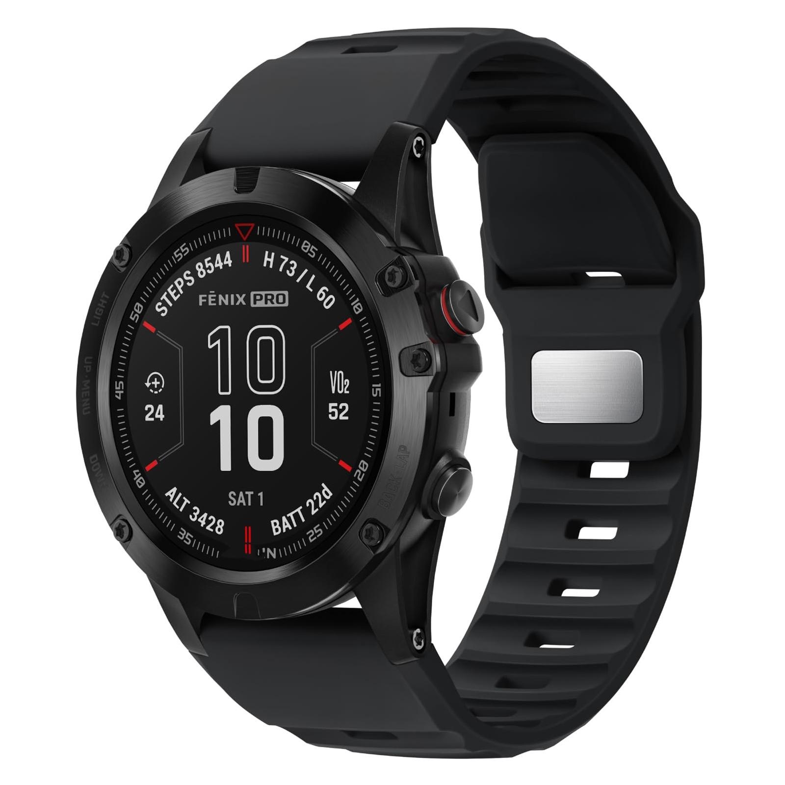 

26 мм быстросъемный ремешок для Garmin Fenix 8 51MM 7X 6x 5x 3 TACTIX 7 Enduro 3 2 Descent Mk3 2 1 Quaitx3 Instinct 2x Аксессуары для часов 26mm чёрный