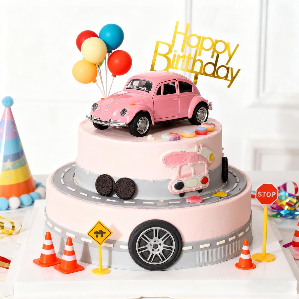 1pc 1:32 Vintage Beetle Alloy Car Model Yellow/Pink Door Opening Boy Gift Idea Children Toy Auto Desktop Holiday Decoration Christmas gifts