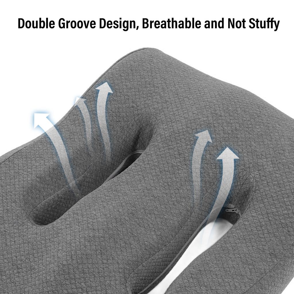 Wedge Leg Pillow Multifunctional Detachable Sleeve Memory Foam Leg Elevation Pillow