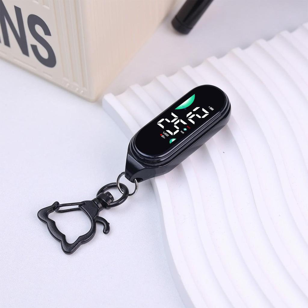 High-Value Luminous Touchscreen Keychain Clock for Students