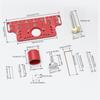Shelf Pin Hinge Jig 2 in 1 Self Contained Clamping All Metal Cabinet Hardware Tool Drilling Guide