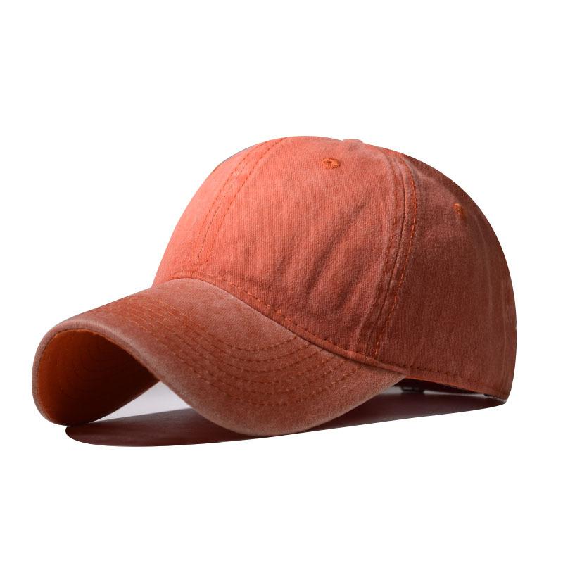 Casquette de baseball adulte légère délavée commerce extérieur marée européenne et américaine casquette à visière courbée printemps et été sports de plein air chapeau de soleil