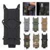 9mm Tactical Magazine Pouch Hunting Single Magazine Bag Outdoor Molle Flashlight Pouch Torch Holder Hunting Knife Holster Bag