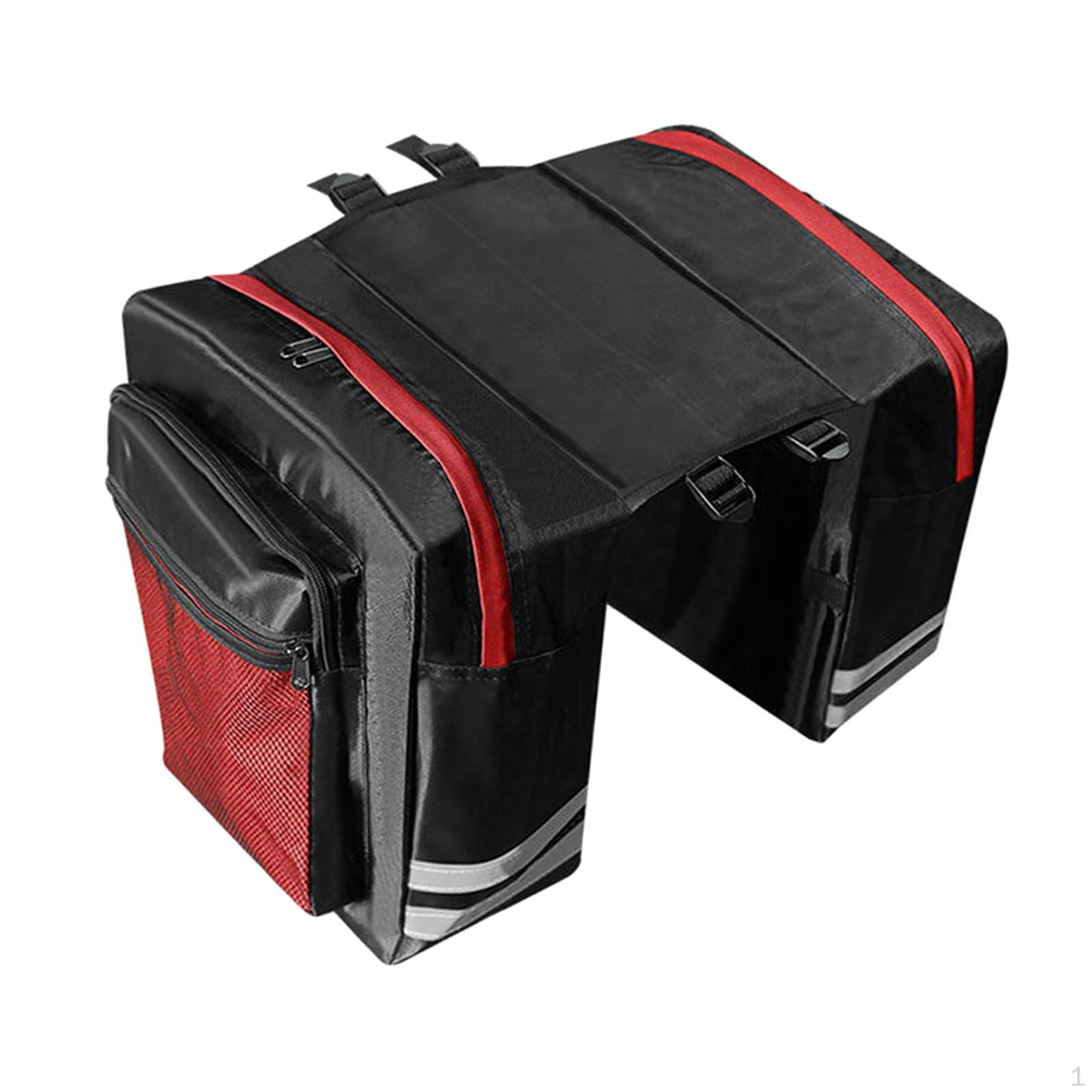 

Багажник для багажу на задній частині велосипеда. Досить місця для повсякденних справ. Легка збірка. Водонепроникний