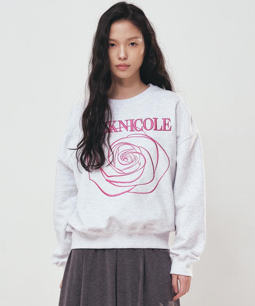 Nigaennikol Volume Nicole Rose Sweatshirt_Melange Pink