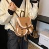 Schoolbag1011 Autumn and Winter New Fashionable Retro Small Backpack Lamb Wool Velvet Backpack Niche High-end Textured Backpack Bag