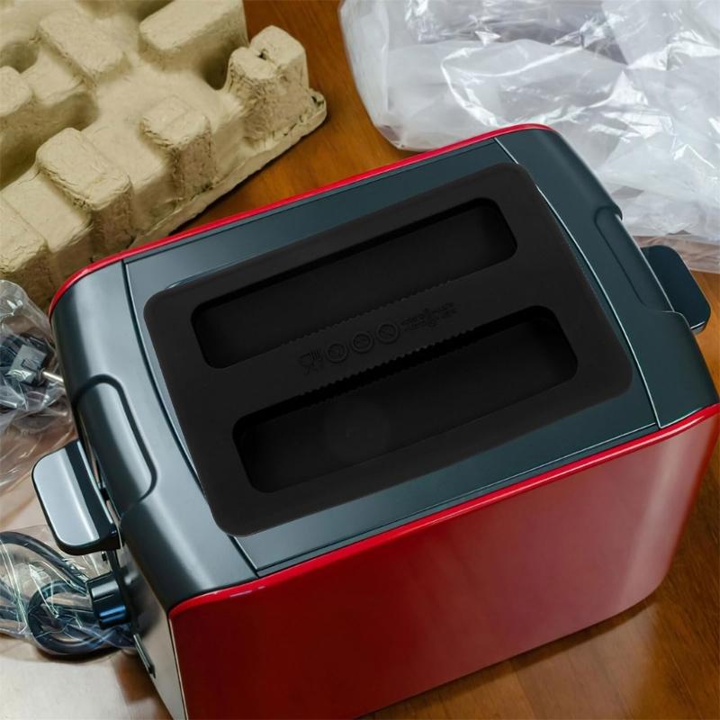 2er-Pack Silikon-Toasterdeckel, Ersatz-Staubschutzhülle für Toaster, Toastergeräteabdeckung, Brotbackautomatenabdeckung für Toaster
