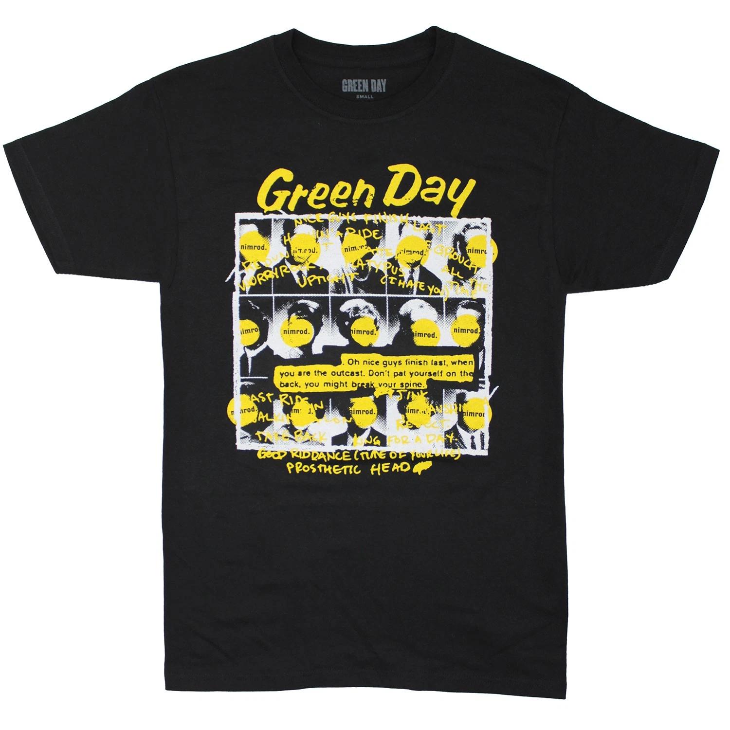 Men s Green Day Nimrod T-shirt X-Large Black XS