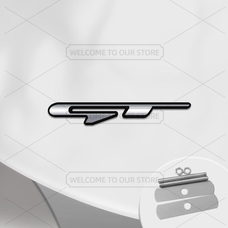 RYQW7 Car 3D Metal GT Body Emblem Grille Badge Decals Auto Tail Sticker For Kia Ceed Stinger Stonic Rio Niro Seltos Sorento K5 K7 K3