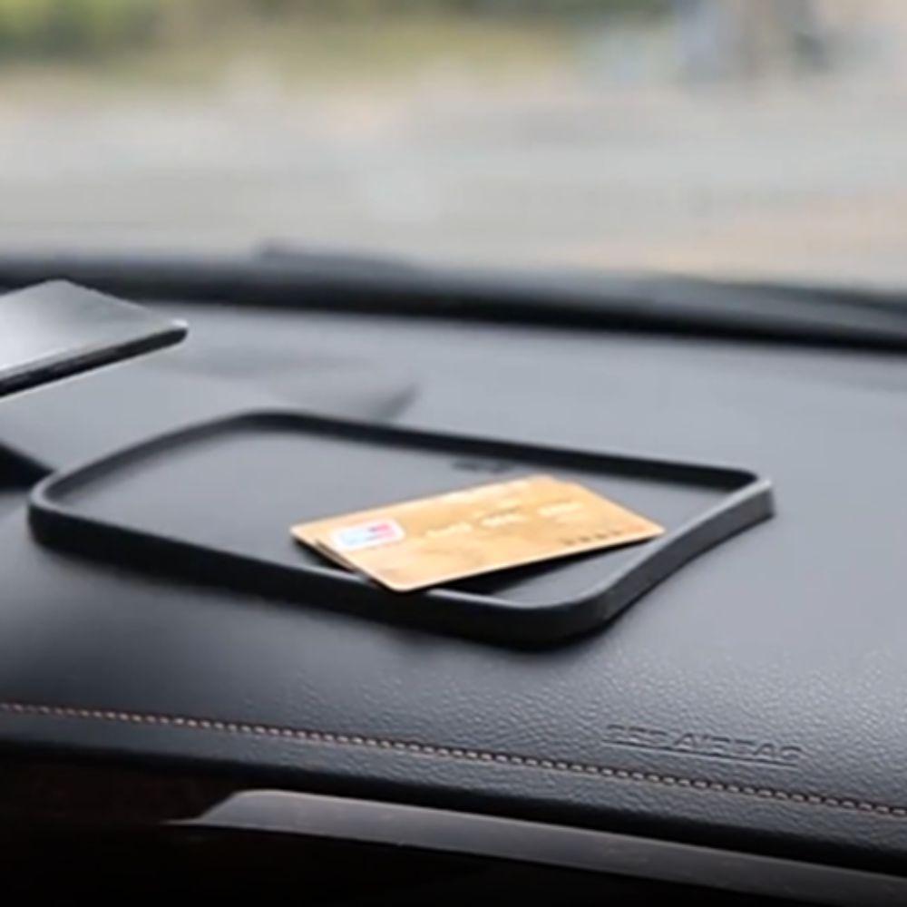 Carbon Fiber Automobile Non-Slip Pad Anti-slip Car Dashboard Mat  Car Interior Accessories