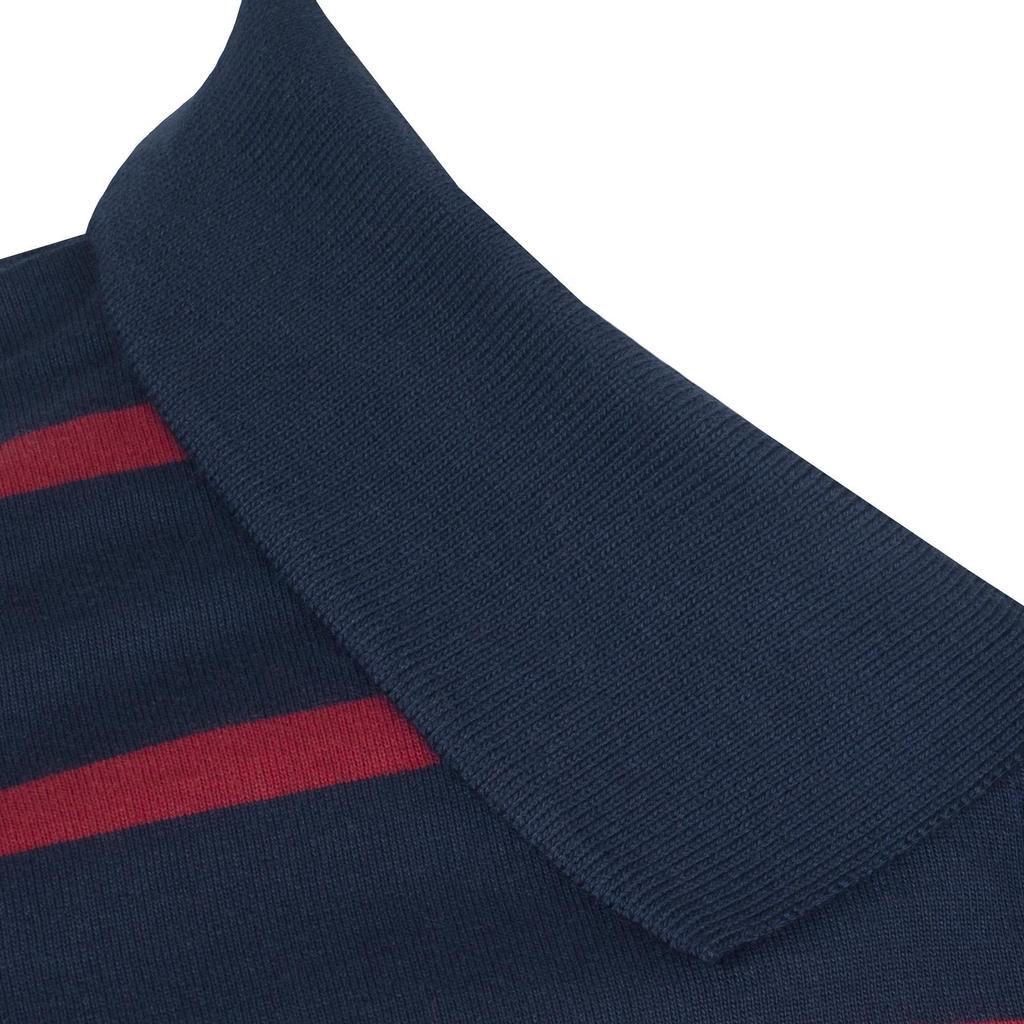 FC Barcelona Mens Striped Polo Shirt