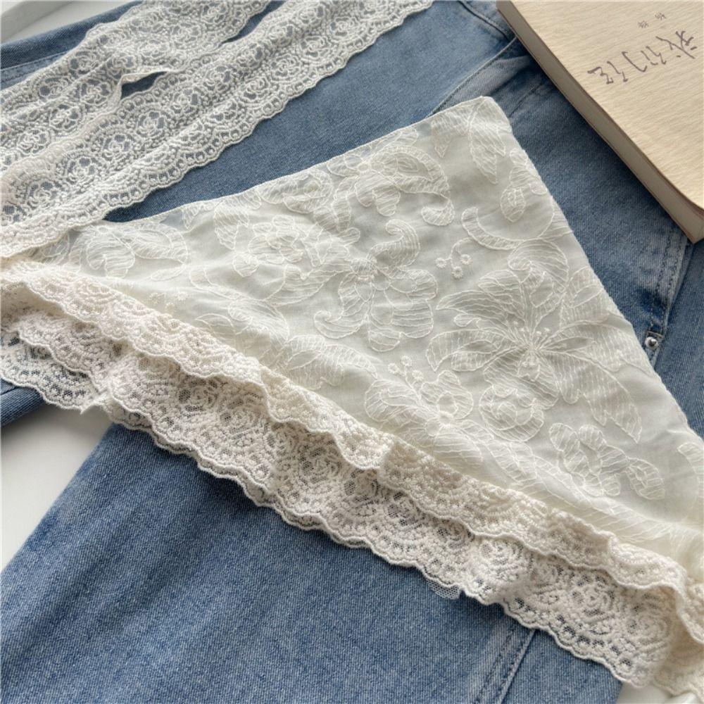 Lace Trim Fart Curtain Clothing Accessories Apron Wrap Skirt Trendy Butt Curtain  Summer