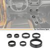 Car Inner Switch Knob Cover Trim For Ford Bronco Sport 21-2024 Accessories Black