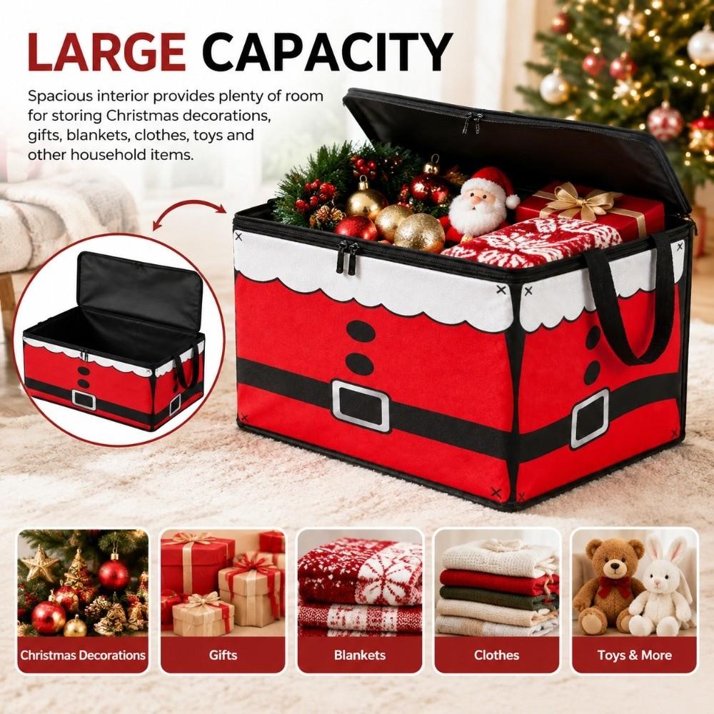 Large Capacity Christmas Storage Bins Laundry Clothes Organizer for Bedroom Office Home