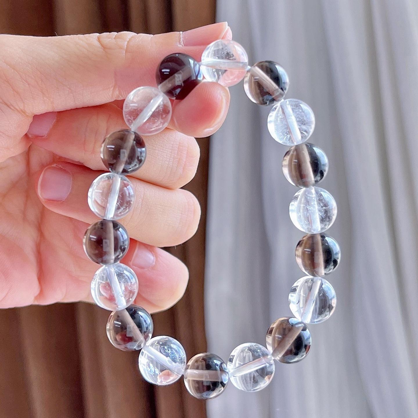 10Mm Natural White Crystal Ice Obsidian Design Bracelet Bracelet.