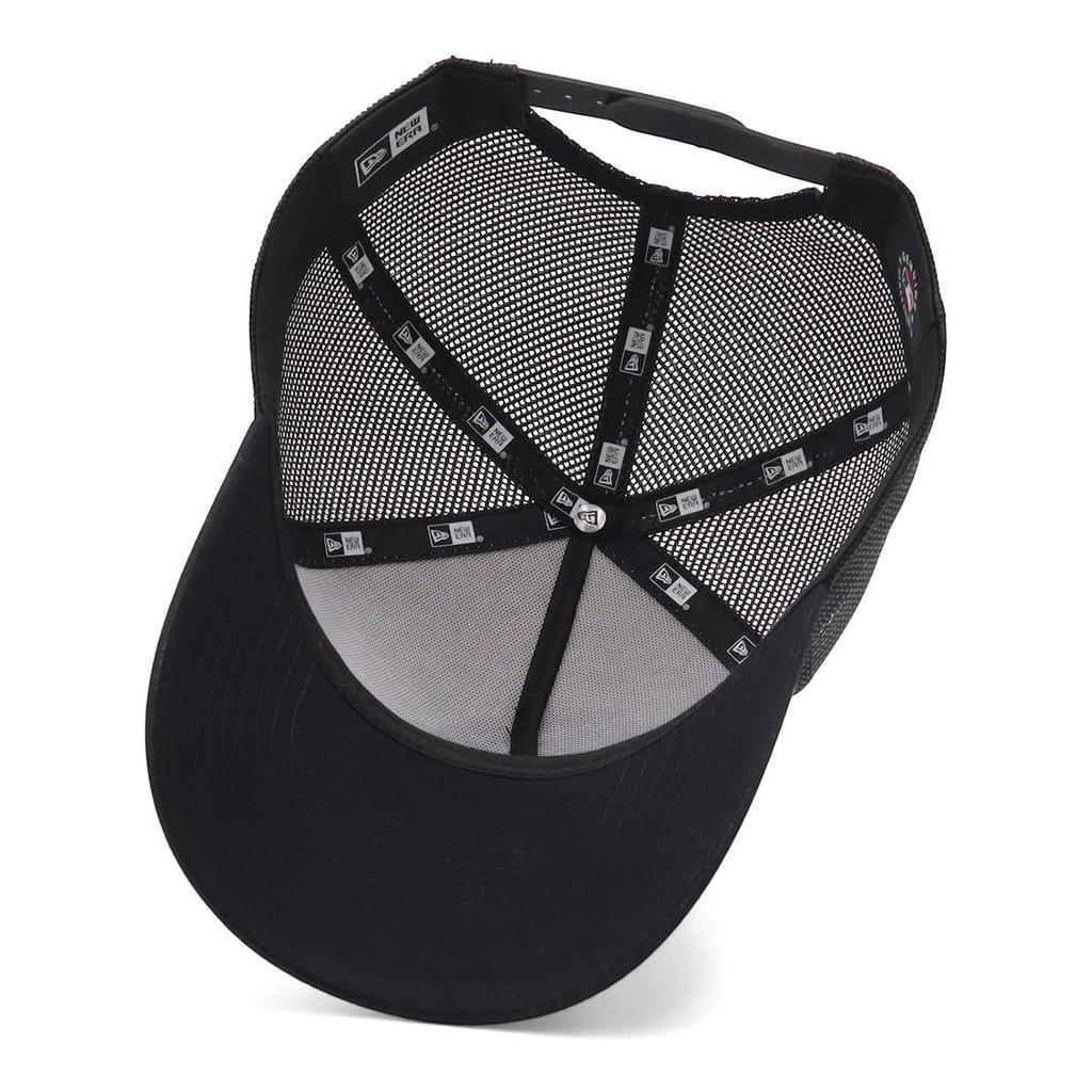 New Era Mesh MLB NY FREE SIZE 940AFTR NEYYAN TYPE OWHI BLK 261 9FORTYA-FRAME Cap, Typewriter, Off-White/Black,