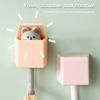 Hook Key Cat Traceless Hat Coat Hook Living Room Home Office Auxiliary Tool
