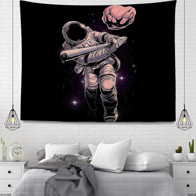 Astronaut Space Tapestry Cartoon Astronaut Tapestry Wall Hanging Bedroom Living Room Kitchen Decoration for Kids Boys Girls Gift