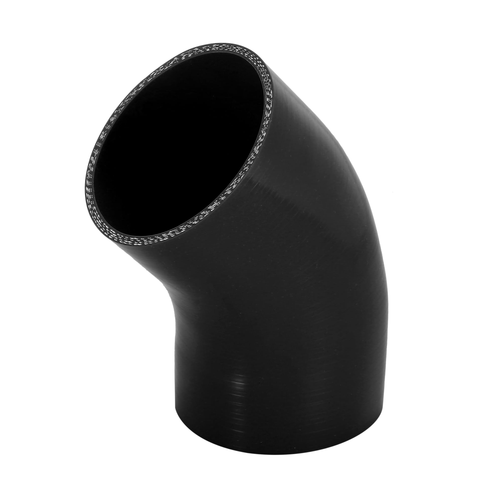 

X AUTOHAUX Silicone Silicone Radiator 89mm Inner for Turbo Coolant Air Heat and Cold Durable Exhaust 1 Piece Hose, Pipe, Hose, Diameter, 45° Elbow, чёрный