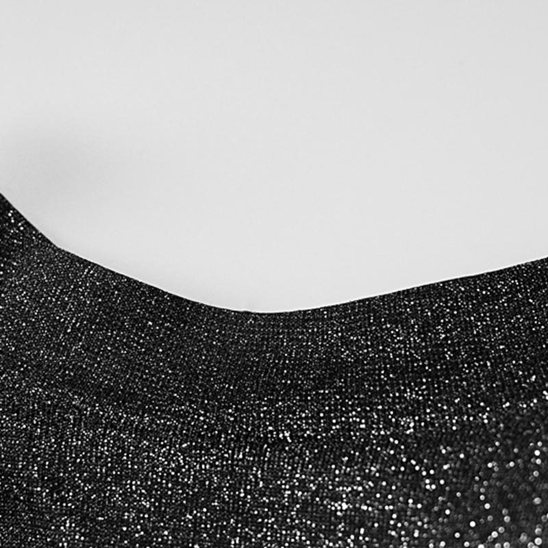 Women, Spring Autumn, Sexy, Backless, Chain, Glitter, Party, Elegant, Outfits, Long Sleeve, Mini Dress