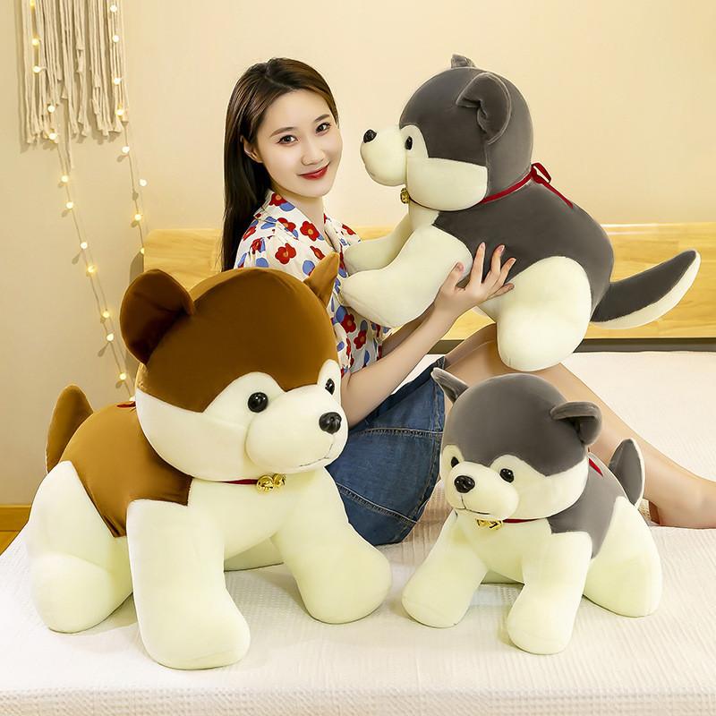 Adorable Husky Plush Toy Soft Stuffed Animal Doll Perfect Birthday Gift For Kids