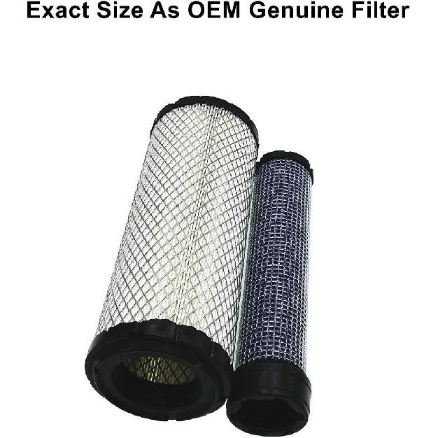 25 083 01 Outer Air Filter Replace Kohler 25 083 01-S 2508301 Kawasaki 11013-7020 11013-7044 OEM Air Cleaner Cartridge With 25 083 04 2508304