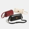 Fashi PU Leather Shoulder Underarm Bags for Women Solid Color Armpit Flip Handbag Female Small Square Bag Daily Shopper Bags