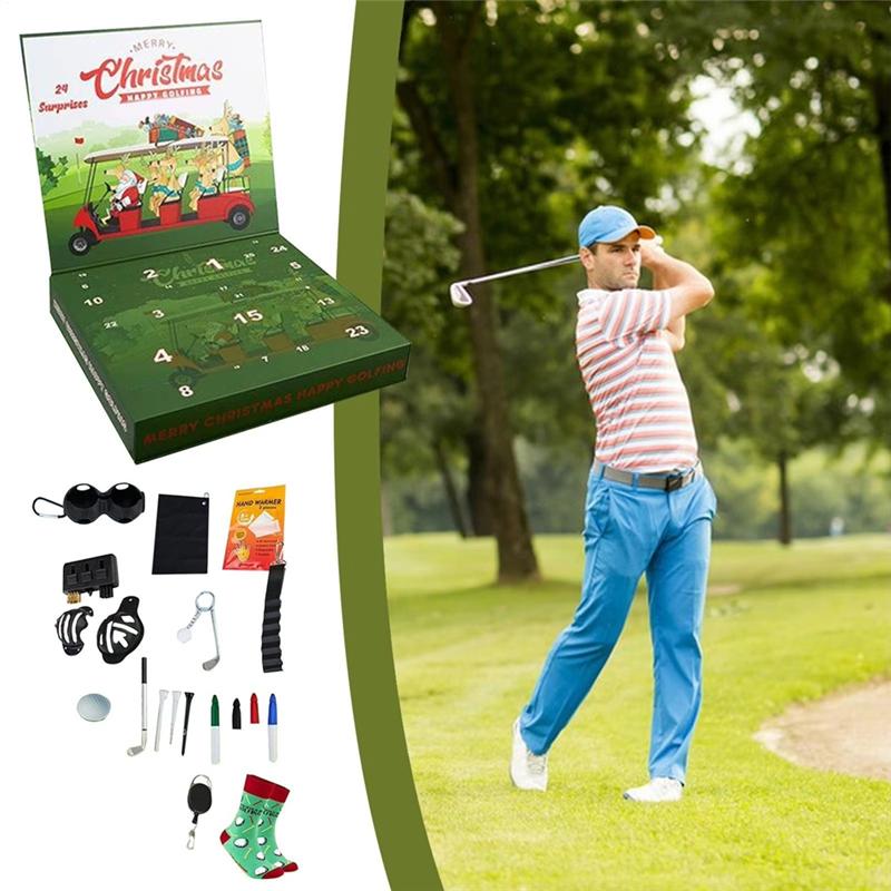 Advent Calendar 2025 Golf Decorations Christmas For Shelf Desk Office Living Room Small Sports Tools