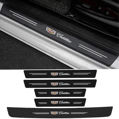 Carbon Fiber Car Stickers Car Door Trunk Protective Strip Decal for CTS DTS STS XTS ATS BLS SLS Deville CT5 CT6 XT5 XT6