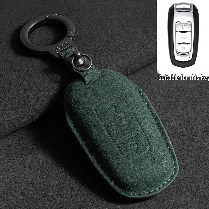 Geely Emgrand GS Key Case - Suede Three-Color Design for S1, Boyue, X3, Vision X6, Borui, Panda (Unisex)