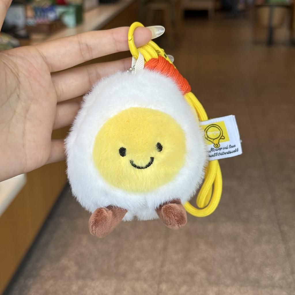 Lustiger Anhänger als gekochtes Ei Puppe Hochzeitsei Ornament Souvenir Beruhigende Puppe Lächelnde Gesichts-Puppe