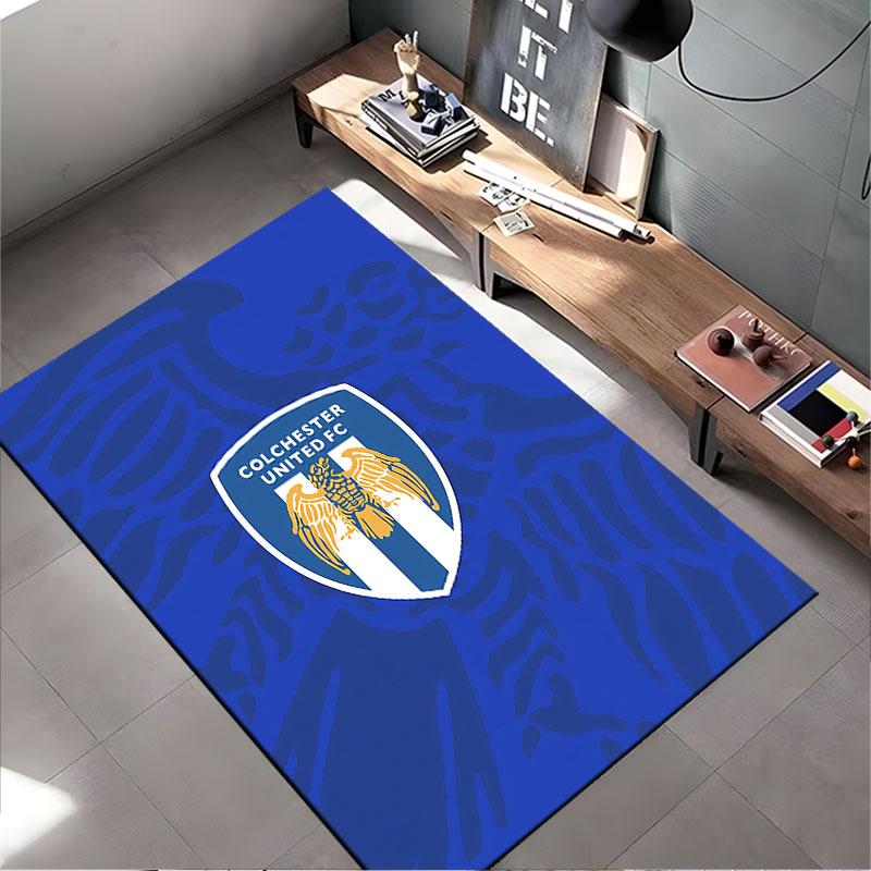 Colchester United Logo Carpet suitable as a non-slip mat for the living room or bedroom sofa