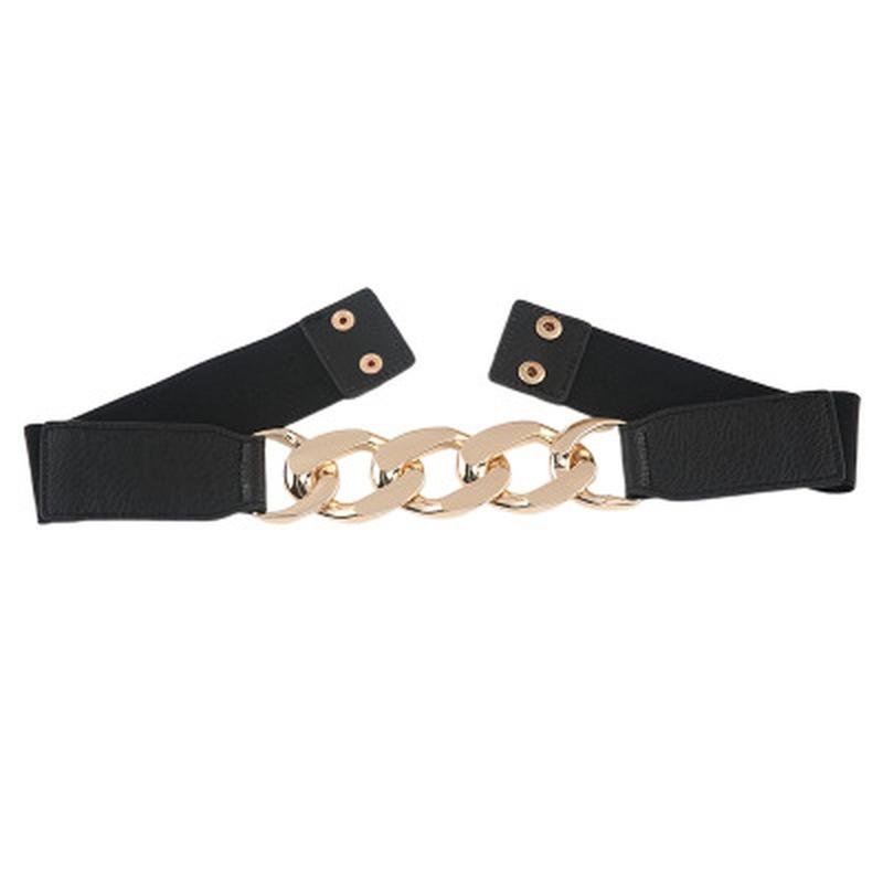 Fashion Chain Belt Elastic Metal Waist Belts for Women Ladies Coat Dress Belt Waistband